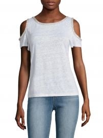 Generation Love - Cindy Embellished Cold-Shoulder Top White at Saks Fifth Avenue